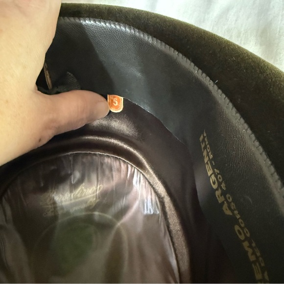 Vintage Borsalino Grand Prix Paris 1900 Green Velour Felt Traveler Derby Hat 5 - Picture 5 of 9